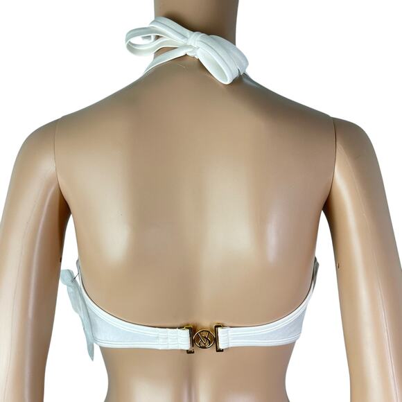 Victorias Secret White Twist Front Knockout Strapless Bandeau Bikini Top - Picture 4 of 8